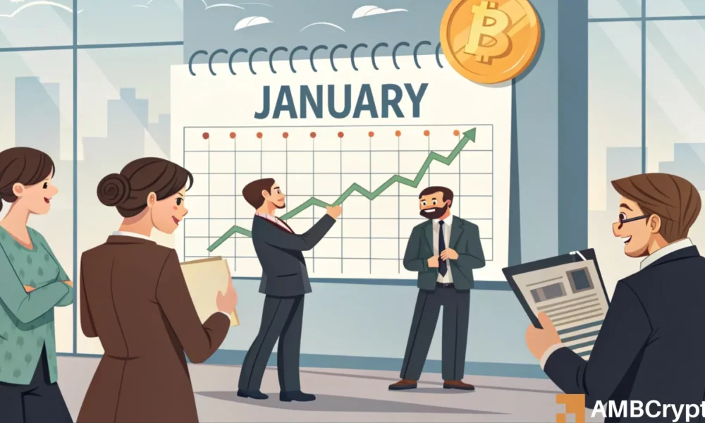 比特币-支持1月再次创下历史最高纪录的迹象!